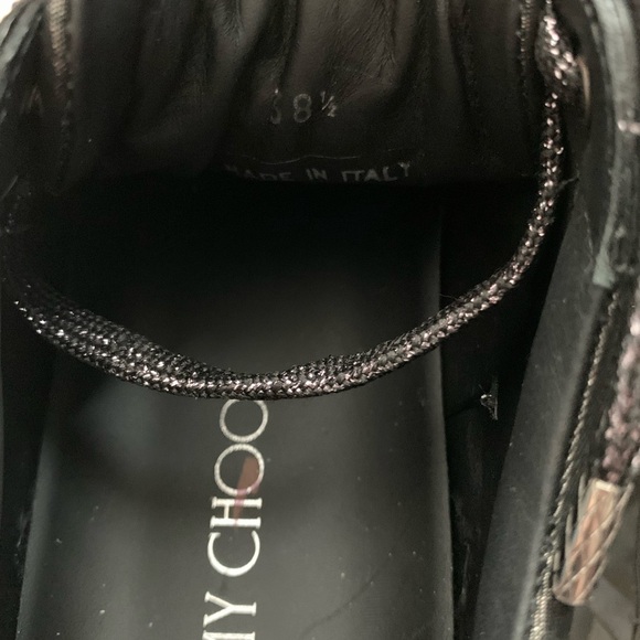 NEW Jimmy Choo’s Diamond Swarovski crystal F trainers in smoke metallic - Picture 13 of 13